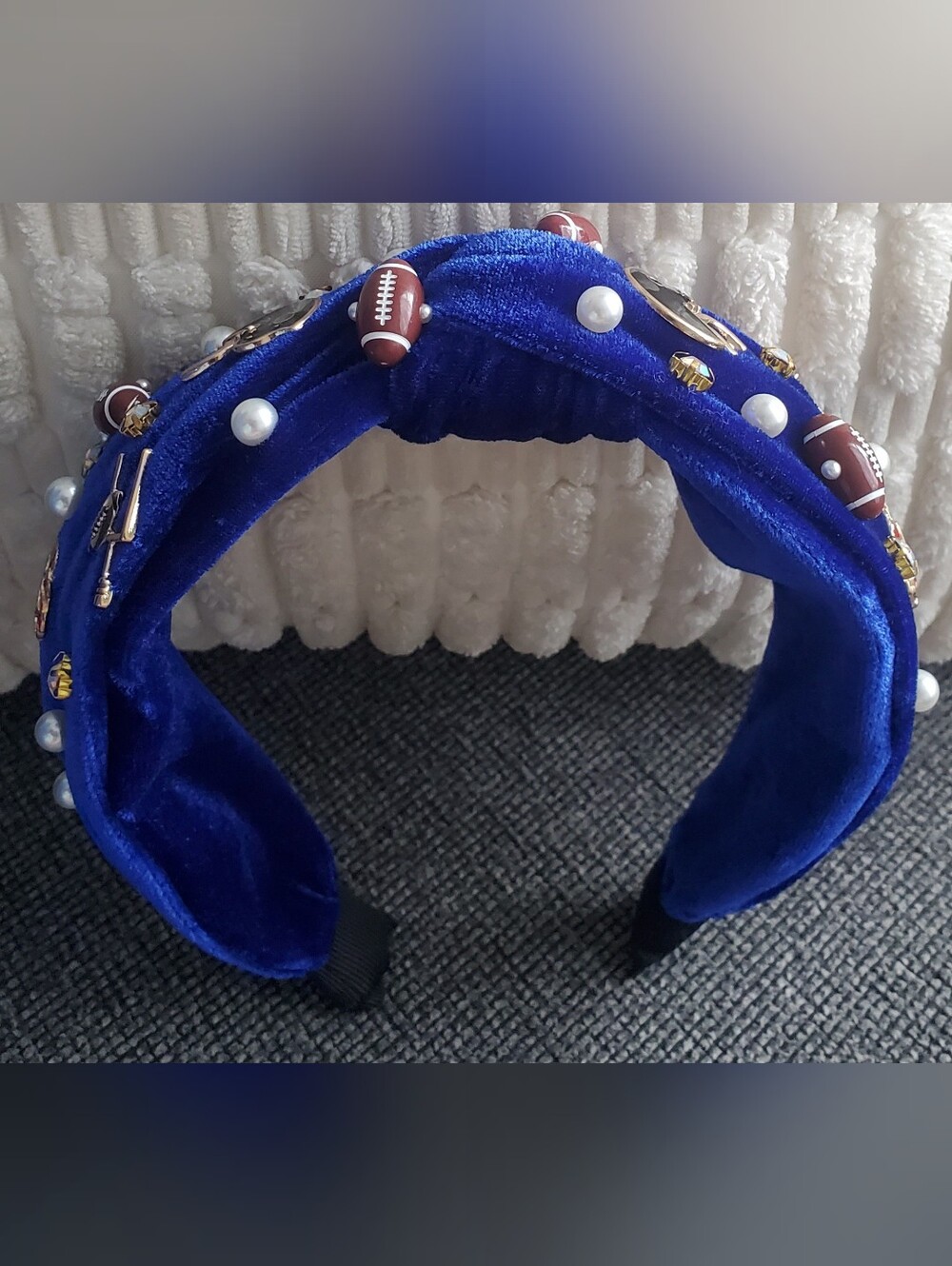 NWT- Story by Davinci Blue Velvet  Headband